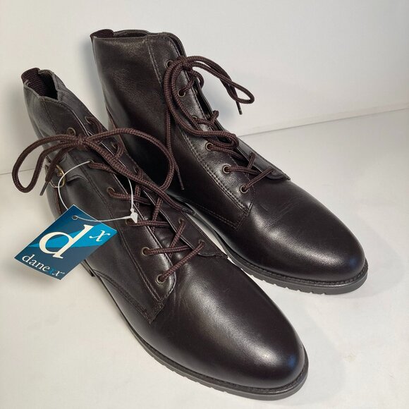 Danexx Vintage 90's Women's Brown Lace Up Boots - Picture 2 of 7